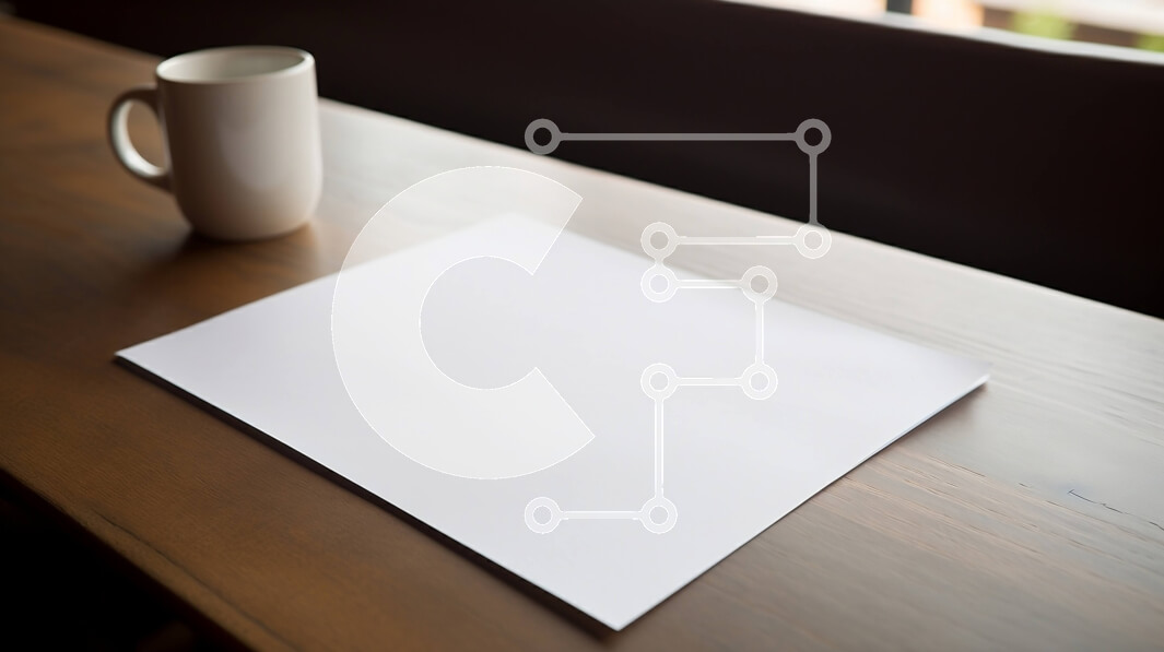 Intra Συλλεκτικό Ξύλινο Παζλ Plywood  4mm - Άδειο λευκό φύλλο χαρτιού σε ξύλινο τραπέζι με κούπα καφέ και μαχαιροπίρουνα Σε Ξύλινο Κουτί - Διαστάσεις Puzzle: 10x10 cm – 25 κομμάτια