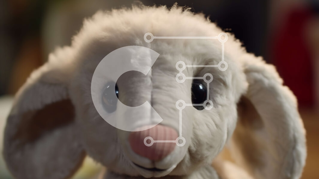 Intra Συλλεκτικό Ξύλινο Παζλ Plywood  4mm - Λευκό γεμιστό κουνελάκι με μαύρες κηλίδες Σε Ξύλινο Κουτί - Διαστάσεις Puzzle: 10x10 cm – 25 κομμάτια