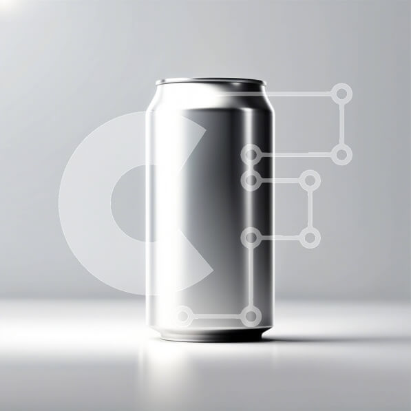 Σετ των 2 Intra Συλλεκτικό Ξύλινο Παζλ Plywood  4mm - Δροσιστική εικόνα ενός ασημένιου κουτιού σόδας σε μια λευκή επιφάνεια Σε Ξύλινο Κουτί - Διαστάσεις: 10x10 cm – 25 κομμάτια