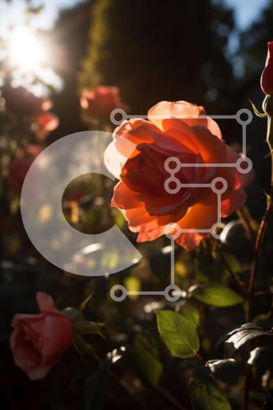 Σετ των 2 Intra Συλλεκτικό Ξύλινο Παζλ Plywood  4mm - Εκπληκτική κινηματογράφηση σε πρώτο πλάνο ενός τριαντάφυλλου σε πλήρη άνθιση με ζεστό χρυσό φωτισμό Σε Ξύλινο Κουτί - Διαστάσεις: 10x10 cm – 25 κομμάτια