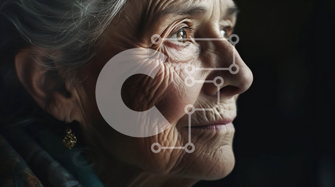 Intra Συλλεκτικό Ξύλινο Παζλ Plywood  4mm - Πορτρέτο μιας ηλικιωμένης γυναίκας με τις ρυτίδες και ένα κασκόλ Σε Ξύλινο Κουτί - Διαστάσεις Puzzle: 10x10 cm – 25 κομμάτια