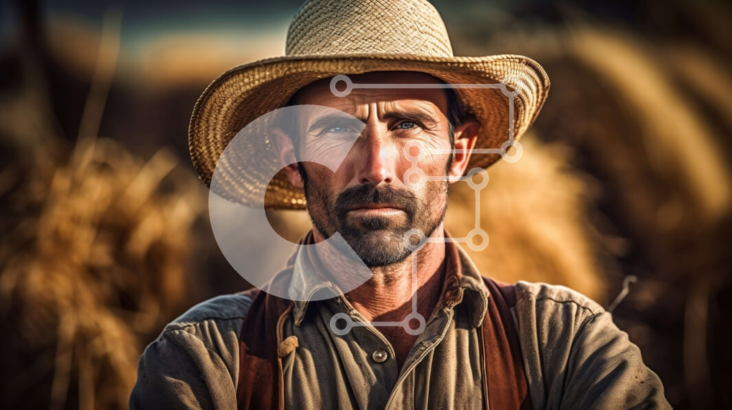 Intra Συλλεκτικό Ξύλινο Παζλ Plywood  4mm - Σοβαρό άτομο που στέκεται στο ψηλό γρασίδι στο ηλιοβασίλεμα Σε Ξύλινο Κουτί - Διαστάσεις: 10x10 cm – 25 κομμάτια