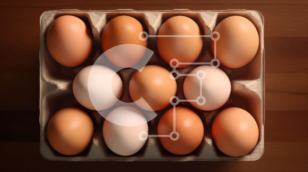 Σετ των 2 Intra Συλλεκτικό Ξύλινο Παζλ Plywood  4mm - Κουτί με καφέ αυγά Σε Ξύλινο Κουτί - Διαστάσεις: 10x10 cm – 25 κομμάτια