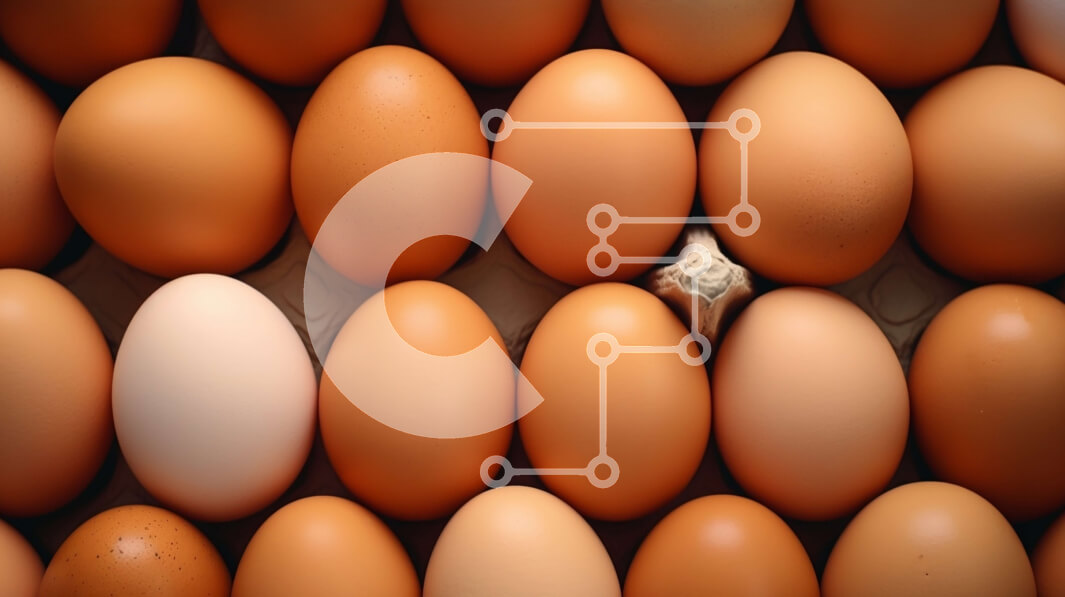 Σετ των 2 Intra Συλλεκτικό Ξύλινο Παζλ Plywood  4mm - Ομάδα αυγών που τακτοποιούνται σε ένα σχέδιο Σε Ξύλινο Κουτί - Διαστάσεις: 10x10 cm – 25 κομμάτια