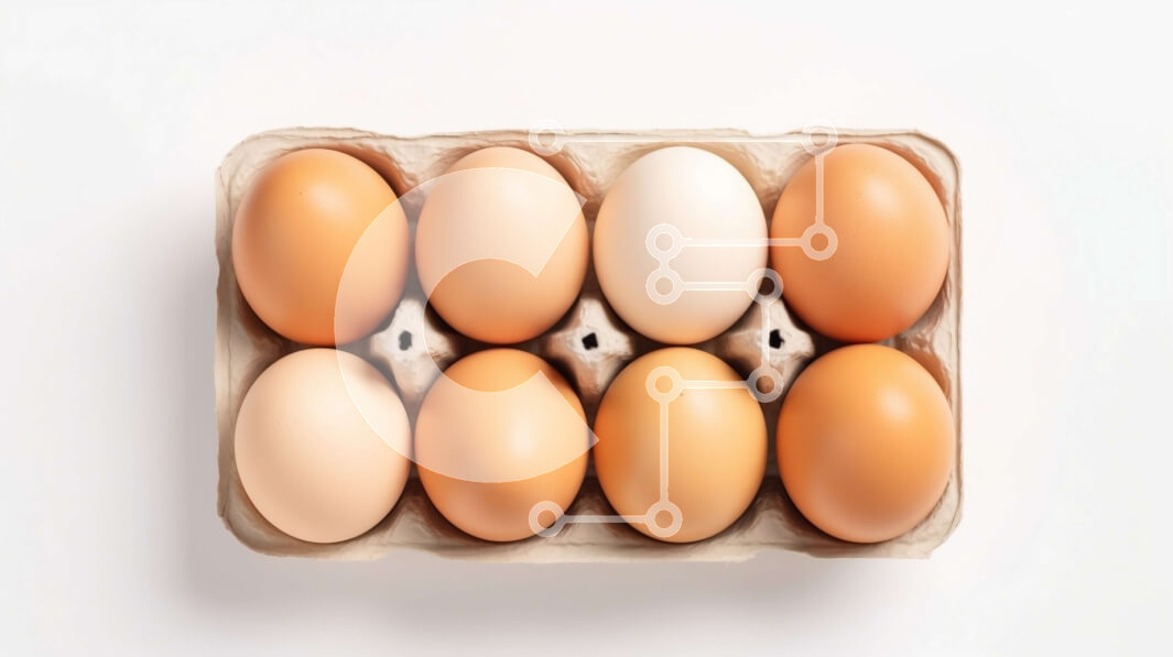 Σετ των 2 Intra Συλλεκτικό Ξύλινο Παζλ Plywood  4mm - Καφέ αυγά σε χάρτινο κουτί με διαφανές παράθυρο Σε Ξύλινο Κουτί - Διαστάσεις: 10x10 cm – 25 κομμάτια