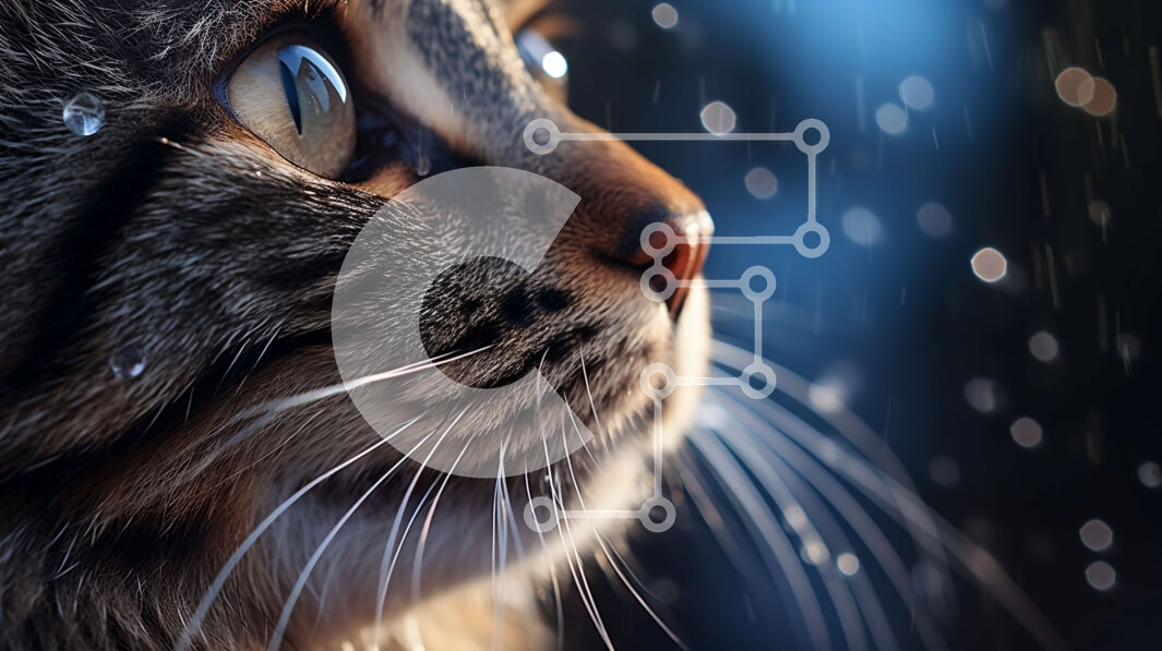 Σετ των 2 Intra Συλλεκτικό Ξύλινο Παζλ Plywood  4mm - Περίεργη γάτα στη βροχή Σε Ξύλινο Κουτί - Διαστάσεις: 10x10 cm – 25 κομμάτια