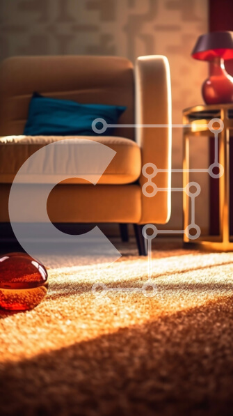 Intra Συλλεκτικό Ξύλινο Παζλ Plywood  4mm - Άνετο σαλόνι με καναπέ, τραπεζάκι και φωτιστικό στο πάτωμα Σε Ξύλινο Κουτί - Διαστάσεις Puzzle: 10x10 cm – 25 κομμάτια