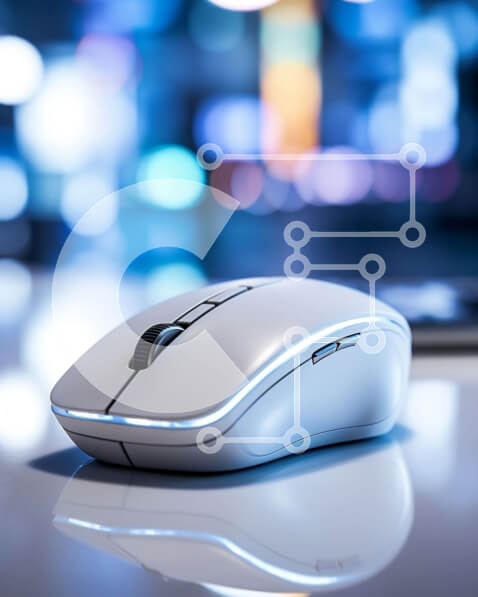 Intra Συλλεκτικό Ξύλινο Παζλ Plywood  4mm - Λευκό ποντίκι σε ανακλαστικό τραπέζι Σε Ξύλινο Κουτί - Διαστάσεις: 10x10 cm – 25 κομμάτια