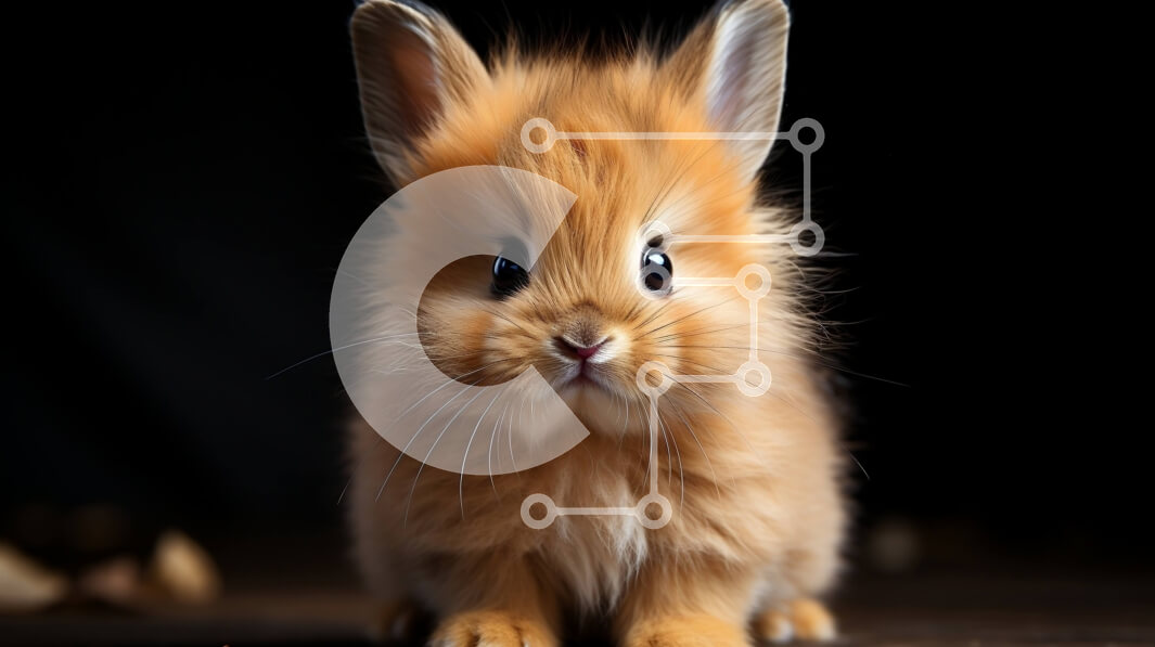 Σετ των 2 Intra Συλλεκτικό Ξύλινο Παζλ Plywood  4mm - Μικρό πορτοκαλί κουνέλι με μεγάλα καστανά μάτια Σε Ξύλινο Κουτί - Διαστάσεις: 10x10 cm – 25 κομμάτια