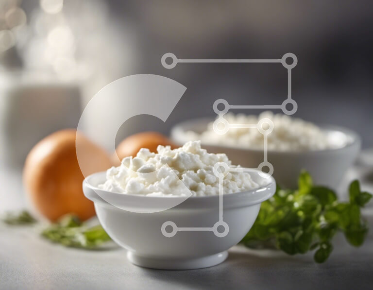 Σετ των 2 Intra Συλλεκτικό Ξύλινο Παζλ Plywood  4mm - Γαλακτοκομικά προϊόντα σε ένα τραπέζι με γάλα και πορτοκάλια Σε Ξύλινο Κουτί - Διαστάσεις: 10x10 cm – 25 κομμάτια