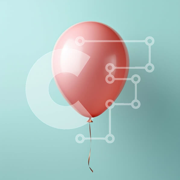 Intra Συλλεκτικό Ξύλινο Παζλ Plywood  4mm - Κόκκινο μπαλόνι που επιπλέει στον αέρα Σε Ξύλινο Κουτί - Διαστάσεις Puzzle: 10x10 cm – 25 κομμάτια