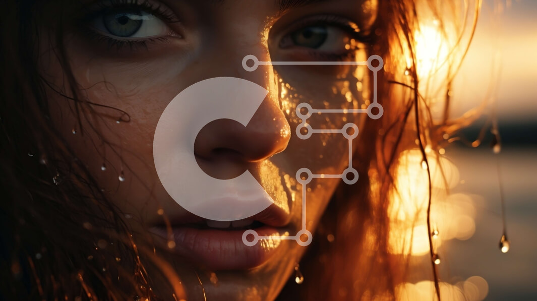 Intra Συλλεκτικό Ξύλινο Παζλ Plywood  4mm - Εκπληκτικό πορτρέτο μιας γυναίκας με κόκκινα σγουρά μαλλιά Σε Ξύλινο Κουτί - Διαστάσεις Puzzle: 10x10 cm – 25 κομμάτια