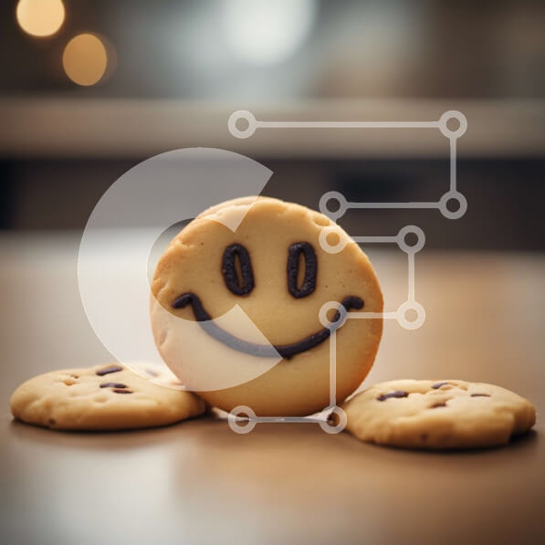Σετ των 2 Intra Συλλεκτικό Ξύλινο Παζλ Plywood  4mm - Cookies Smiley Face για γιορτές και ειδικές περιστάσεις Σε Ξύλινο Κουτί - Διαστάσεις: 10x10 cm – 25 κομμάτια