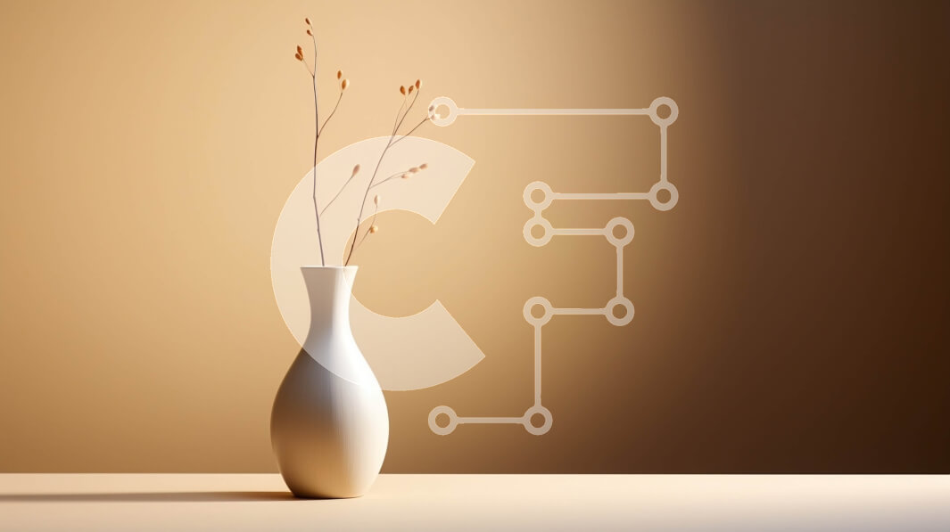 Intra Συλλεκτικό Ξύλινο Παζλ Plywood  4mm - Άδειο λευκό βάζο σε ένα ξύλινο τραπέζι Σε Ξύλινο Κουτί - Διαστάσεις: 10x10 cm – 25 κομμάτια