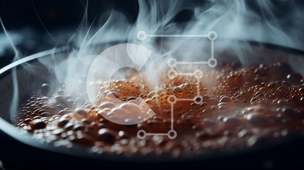 Σετ των 2 Intra Συλλεκτικό Ξύλινο Παζλ Plywood  4mm - Υγρό που βράζει με ατμό που ανεβαίνει Σε Ξύλινο Κουτί - Διαστάσεις: 10x10 cm – 25 κομμάτια