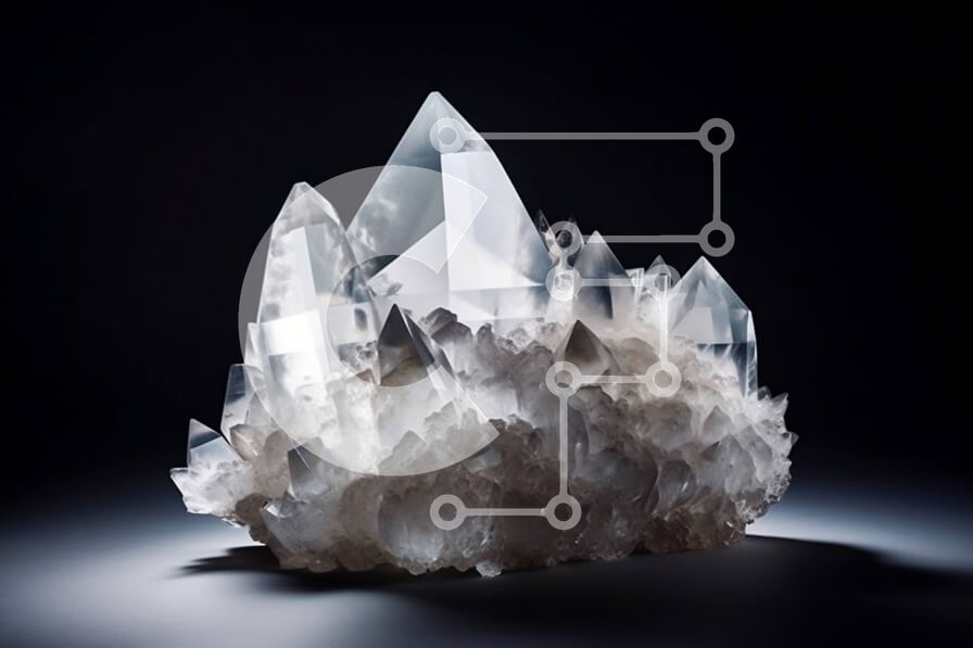 Intra Συλλεκτικό Ξύλινο Παζλ Plywood  4mm - Μεγάλο διαυγές κρύσταλλο χαλαζία που εκπέμπει έντονο λευκό φως Σε Ξύλινο Κουτί - Διαστάσεις: 10x10 cm – 25 κομμάτια