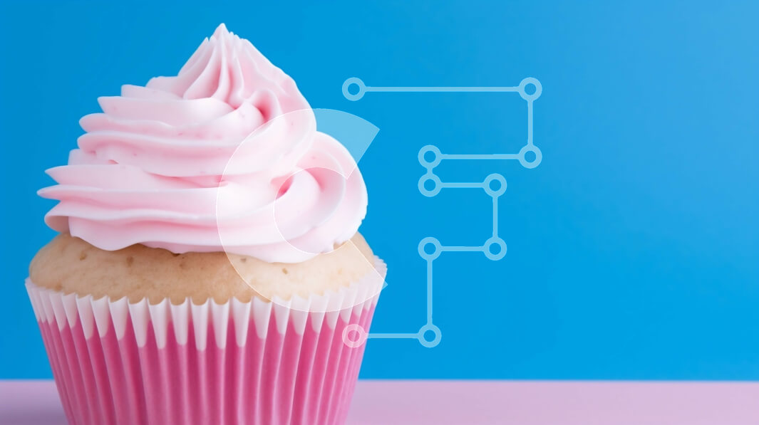 Σετ των 2 Intra Συλλεκτικό Ξύλινο Παζλ Plywood  4mm - Ροζ Cupcake με White Frosting και Διακοσμητικό Swirl Σε Ξύλινο Κουτί - Διαστάσεις: 10x10 cm – 25 κομμάτια