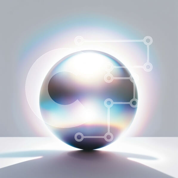 Intra Συλλεκτικό Ξύλινο Παζλ Plywood  4mm - Γυαλιστερή μεταλλική μπάλα σε καθαρό λευκό φόντο Σε Ξύλινο Κουτί - Διαστάσεις: 10x10 cm – 25 κομμάτια