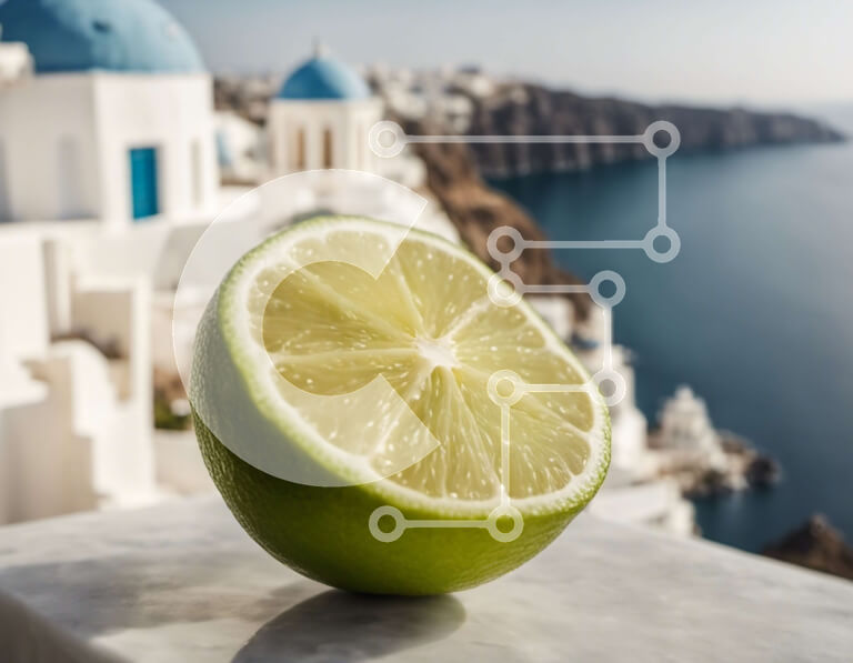 Intra Συλλεκτικό Ξύλινο Παζλ Plywood  4mm - Ασβέστης στο τραπέζι μπροστά από το Γαλανόλευκο κτίριο Σε Ξύλινο Κουτί - Διαστάσεις Puzzle: 10x10 cm – 25 κομμάτια