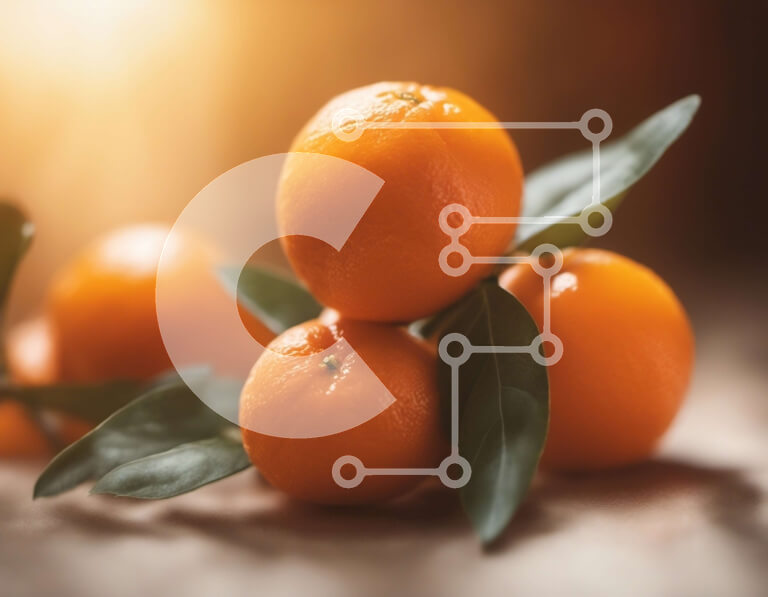 Σετ των 2 Intra Συλλεκτικό Ξύλινο Παζλ Plywood  4mm - Ομάδα πορτοκαλιών σε ξύλινη επιφάνεια Σε Ξύλινο Κουτί - Διαστάσεις: 10x10 cm – 25 κομμάτια