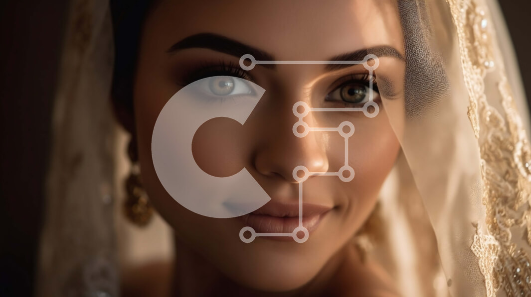 Intra Συλλεκτικό Ξύλινο Παζλ Plywood  4mm - Εκπληκτική νύφη με λευκό φόρεμα και πέπλο με μπουκέτο λουλούδια Σε Ξύλινο Κουτί - Διαστάσεις Puzzle: 10x10 cm – 25 κομμάτια