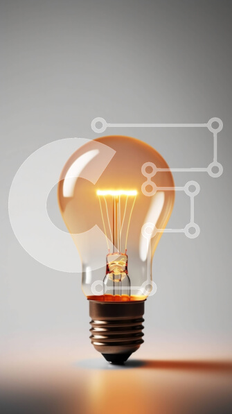 Intra Συλλεκτικό Ξύλινο Παζλ Plywood  4mm - Ζωντανή εικόνα λάμπας φωτός με λαμπερό νήμα Σε Ξύλινο Κουτί - Διαστάσεις Puzzle: 10x10 cm – 25 κομμάτια