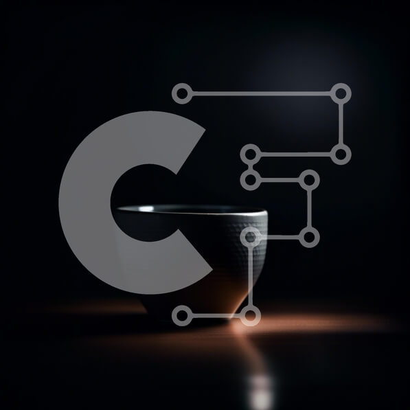 Intra Συλλεκτικό Ξύλινο Παζλ Plywood  4mm - Μινιμαλιστική φωτογραφία ενός μαύρου κυπέλλου σε μια σκοτεινή επιφάνεια Σε Ξύλινο Κουτί - Διαστάσεις Puzzle: 10x10 cm – 25 κομμάτια