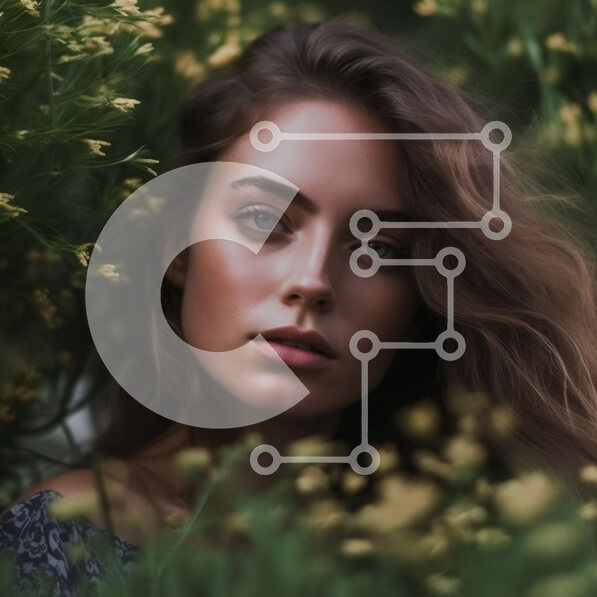 Intra Συλλεκτικό Ξύλινο Παζλ Plywood  4mm - Όμορφη εικόνα μιας νεαρής γυναίκας με ένα ρευστό φόρεμα που στέκεται σε ένα χωράφι με κίτρινα λουλούδια Σε Ξύλινο Κουτί - Διαστάσεις Puzzle: 10x10 cm – 25 κομμάτια