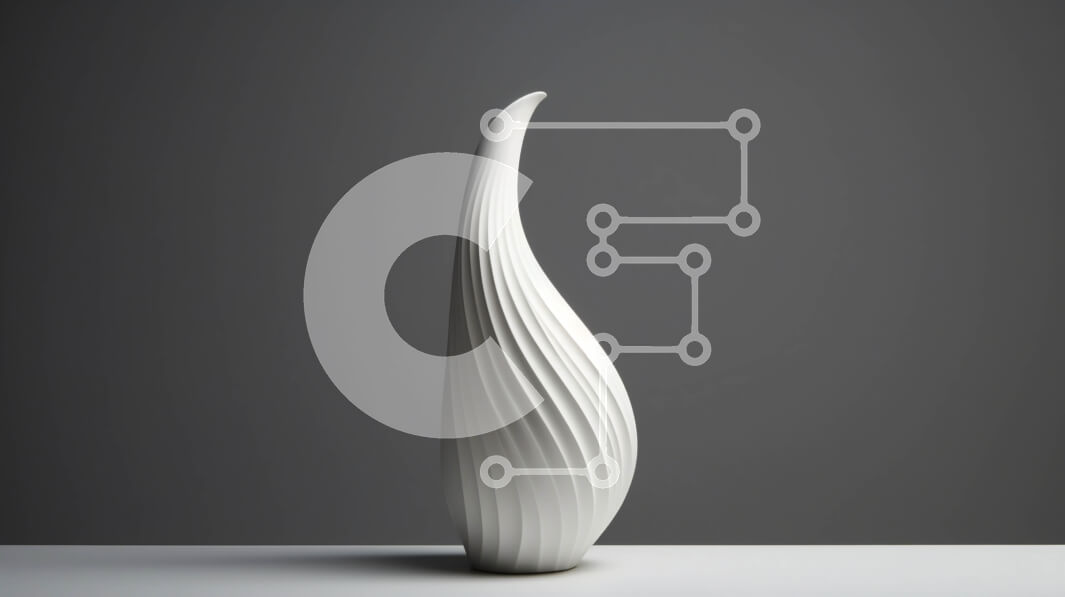 Intra Συλλεκτικό Ξύλινο Παζλ Plywood  4mm - Λευκό κυρτό βάζο από κεραμικό ή πορσελάνη Σε Ξύλινο Κουτί - Διαστάσεις: 10x10 cm – 25 κομμάτια