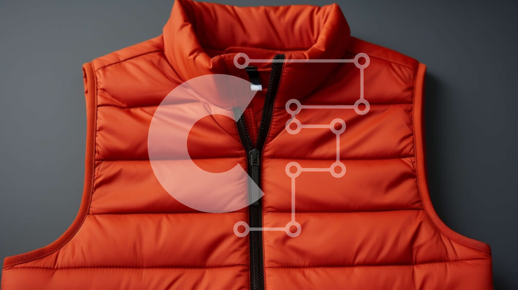 Intra Συλλεκτικό Ξύλινο Παζλ Plywood  4mm - Πορτοκαλί φανελάκι σε γκρι φόντο Σε Ξύλινο Κουτί - Διαστάσεις Puzzle: 10x10 cm – 25 κομμάτια