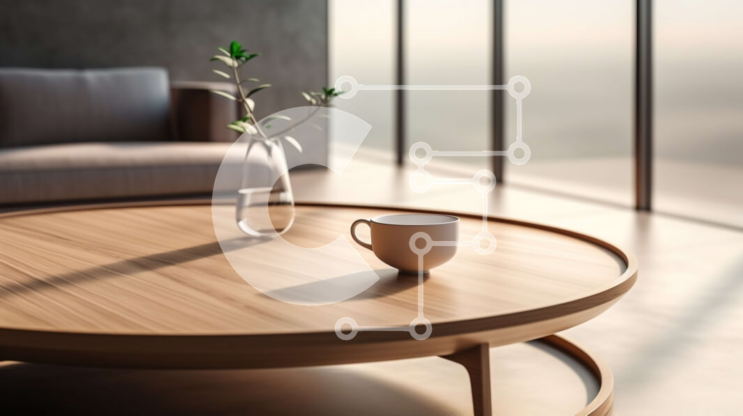 Intra Συλλεκτικό Ξύλινο Παζλ Plywood  4mm - Ευρύχωρο και καλά φωτισμένο μοντέρνο σαλόνι Σε Ξύλινο Κουτί - Διαστάσεις Puzzle: 10x10 cm – 25 κομμάτια