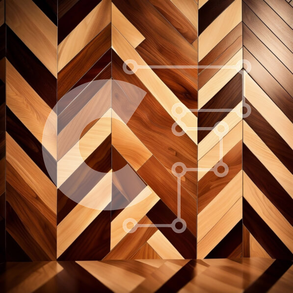 Intra Συλλεκτικό Ξύλινο Παζλ Plywood  4mm - Όμορφο ξύλινο πάτωμα με μοναδικό σχέδιο ψαροκόκαλου Σε Ξύλινο Κουτί - Διαστάσεις Puzzle: 10x10 cm – 25 κομμάτια