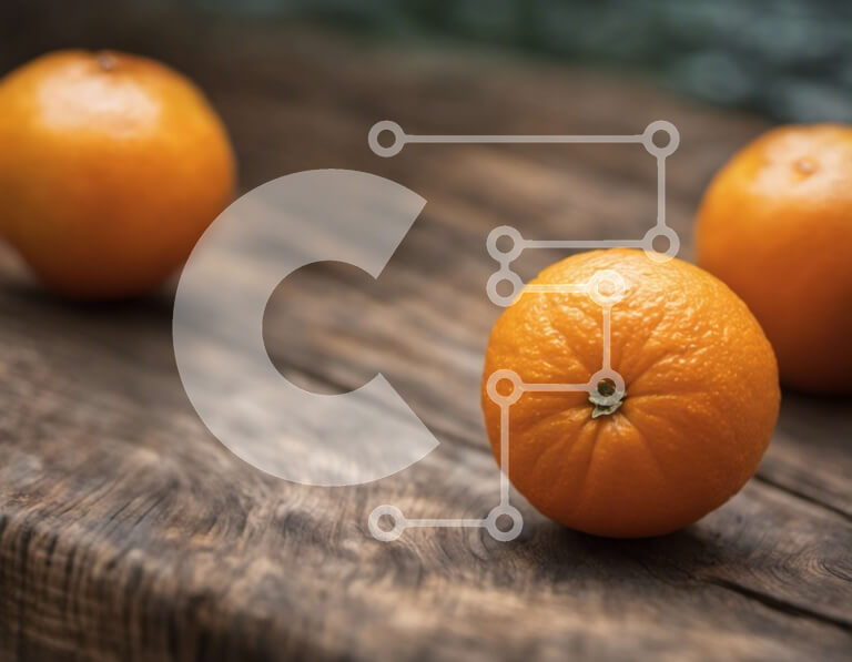 Σετ των 2 Intra Συλλεκτικό Ξύλινο Παζλ Plywood  4mm - Τρία πορτοκάλια σε ξύλινη επιφάνεια Σε Ξύλινο Κουτί - Διαστάσεις: 10x10 cm – 25 κομμάτια