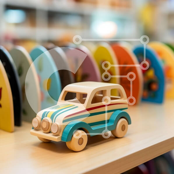 Intra Συλλεκτικό Ξύλινο Παζλ Plywood  4mm - Ξύλινο αυτοκίνητο παιχνιδιών στο ράφι στο κατάστημα Σε Ξύλινο Κουτί - Διαστάσεις: 10x10 cm – 25 κομμάτια