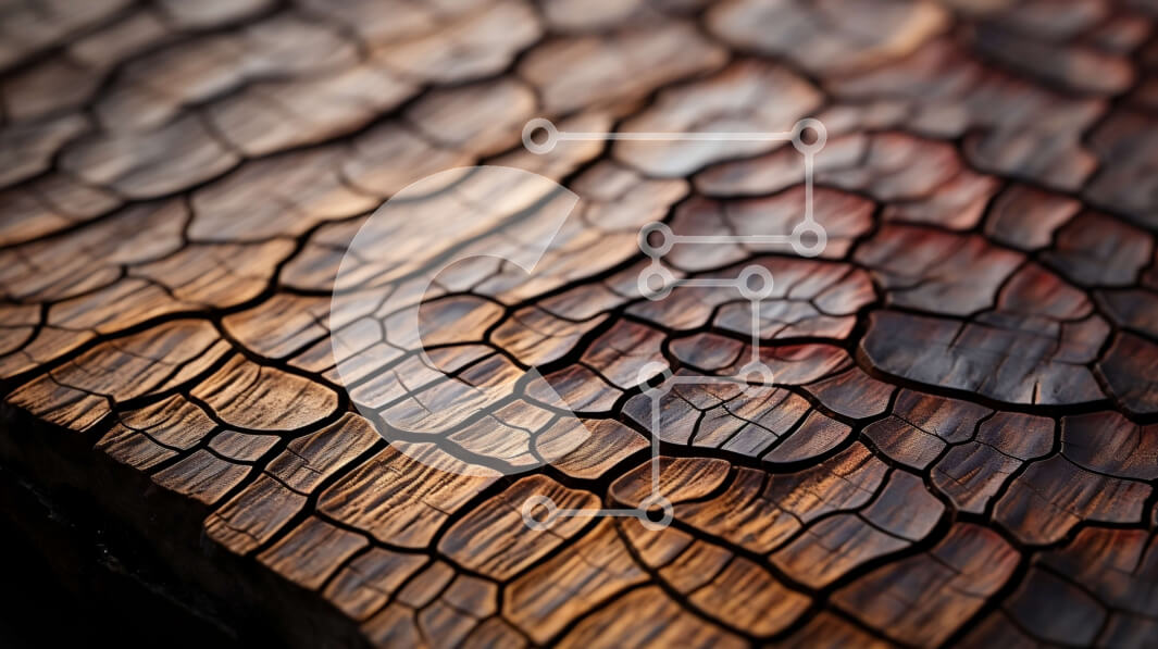 Intra Συλλεκτικό Ξύλινο Παζλ Plywood  4mm - Όμορφη κοντινή λήψη από παλιό και ξεπερασμένο ξύλο Σε Ξύλινο Κουτί - Διαστάσεις Puzzle: 10x10 cm – 25 κομμάτια