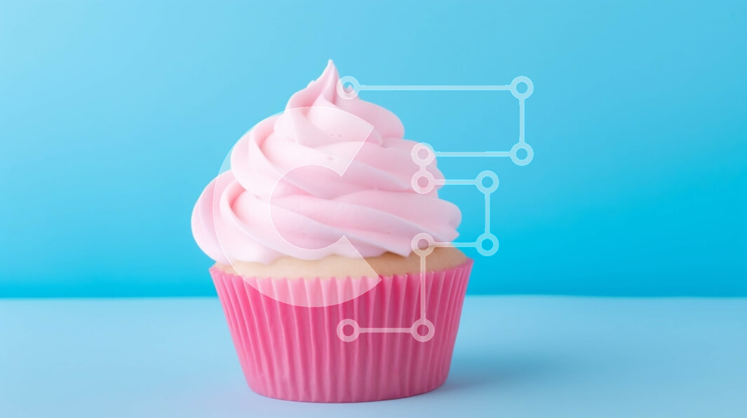 Σετ των 2 Intra Συλλεκτικό Ξύλινο Παζλ Plywood  4mm - Ροζ Cupcake με Swirled White Frosting Σε Ξύλινο Κουτί - Διαστάσεις: 10x10 cm – 25 κομμάτια