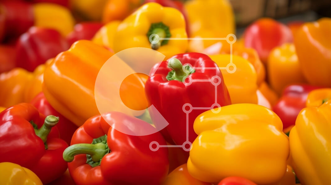 Σετ των 2 Intra Συλλεκτικό Ξύλινο Παζλ Plywood  4mm - Πολύχρωμες πιπεριές: Κόκκινες, Κίτρινες και Πορτοκαλί Σε Ξύλινο Κουτί - Διαστάσεις: 10x10 cm – 25 κομμάτια