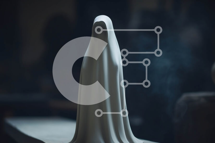 Intra Συλλεκτικό Ξύλινο Παζλ Plywood  4mm - Γλυπτό σαν φάντασμα σε ένα άδειο τραπέζι Σε Ξύλινο Κουτί - Διαστάσεις Puzzle: 10x10 cm – 25 κομμάτια