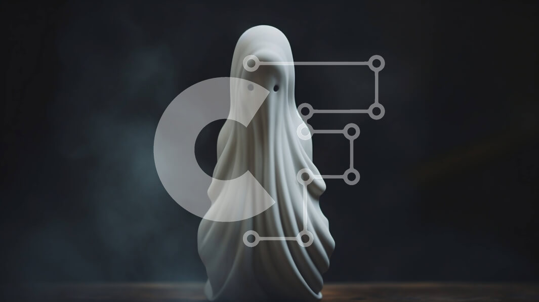 Intra Συλλεκτικό Ξύλινο Παζλ Plywood  4mm - Λευκό ειδώλιο σε σχήμα φαντάσματος με καπνό σε ένα τραπέζι Σε Ξύλινο Κουτί - Διαστάσεις Puzzle: 10x10 cm – 25 κομμάτια