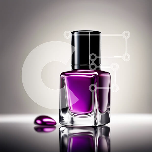 Σετ των 2 Intra Συλλεκτικό Ξύλινο Παζλ Plywood  4mm - Κομψό και μοντέρνο μωβ μπουκάλι βερνίκι νυχιών Passion Σε Ξύλινο Κουτί - Διαστάσεις: 10x10 cm – 25 κομμάτια