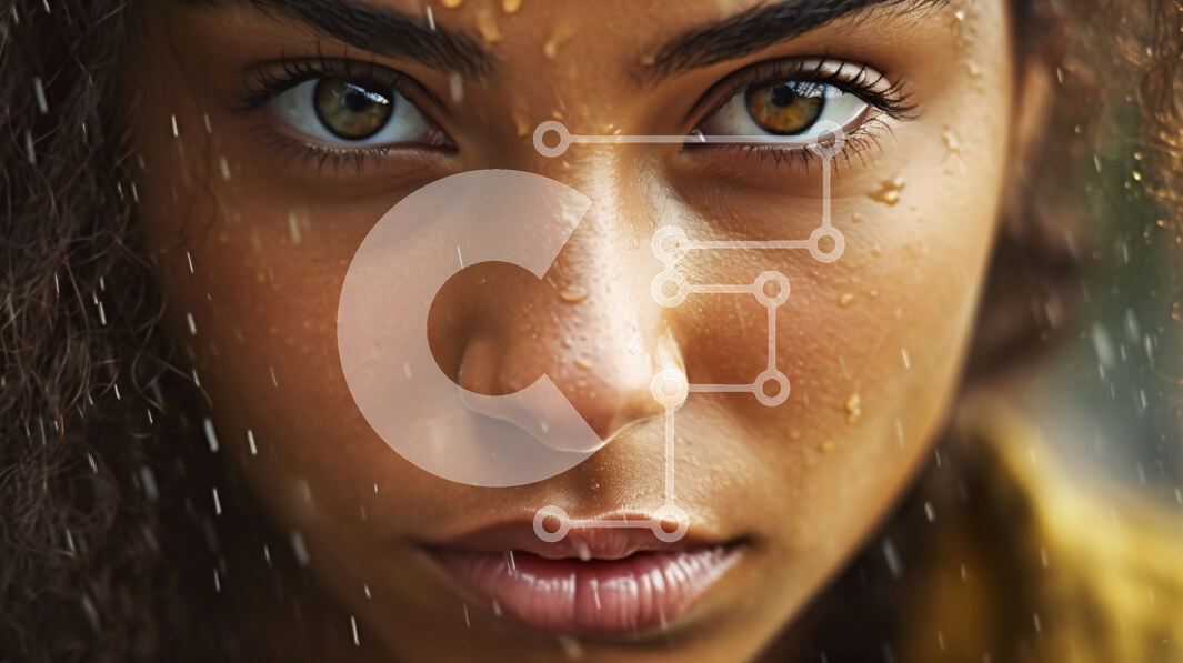 Intra Συλλεκτικό Ξύλινο Παζλ Plywood  4mm - Όμορφη εικόνα νεαρής γυναίκας με κίτρινο αδιάβροχο που στέκεται στη βροχή Σε Ξύλινο Κουτί - Διαστάσεις Puzzle: 10x10 cm – 25 κομμάτια