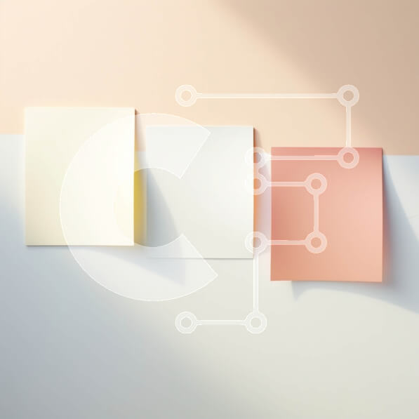 Intra Συλλεκτικό Ξύλινο Παζλ Plywood  4mm - Μινιμαλιστική εικόνα αιωρούμενων φύλλων χαρτιού σε λευκό τοίχο Σε Ξύλινο Κουτί - Διαστάσεις Puzzle: 10x10 cm – 25 κομμάτια