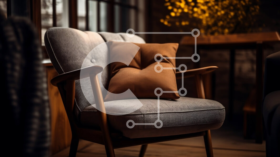 Intra Συλλεκτικό Ξύλινο Παζλ Plywood  4mm - Άνετη καρέκλα με θέα στην πόλη τη νύχτα Σε Ξύλινο Κουτί - Διαστάσεις Puzzle: 10x10 cm – 25 κομμάτια