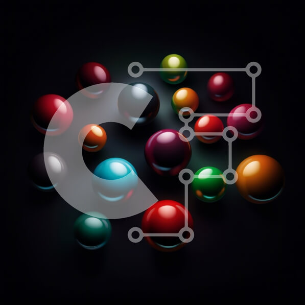 Intra Συλλεκτικό Ξύλινο Παζλ Plywood  4mm - Δονούμενη εικόνα από πολύχρωμες μπάλες διατεταγμένες σε κύκλο Σε Ξύλινο Κουτί - Διαστάσεις: 10x10 cm – 25 κομμάτια