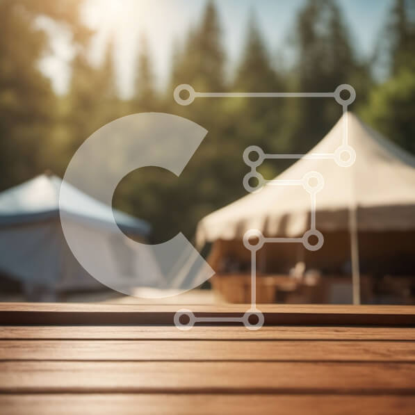 Intra Συλλεκτικό Ξύλινο Παζλ Plywood  4mm - Ρύθμιση γάμου εξωτερικού χώρου σε ξέφωτο δάσους Σε Ξύλινο Κουτί - Διαστάσεις: 10x10 cm – 25 κομμάτια