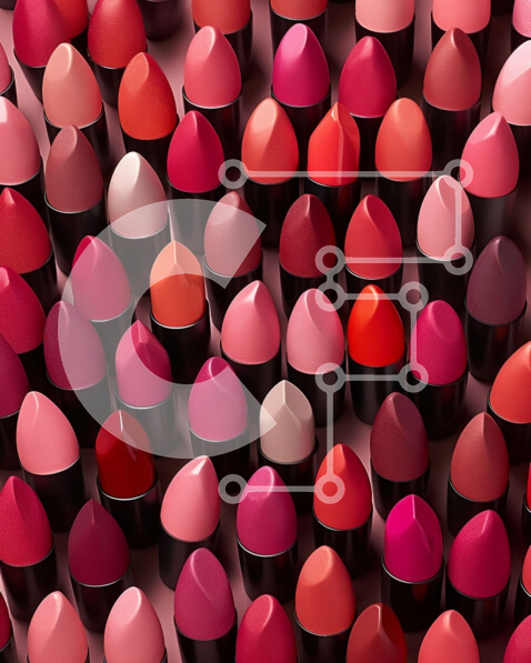 Intra Συλλεκτικό Ξύλινο Παζλ Plywood  4mm - Κύκλος κραγιόν σε διάφορες αποχρώσεις του ροζ και του κόκκινου Σε Ξύλινο Κουτί - Διαστάσεις Puzzle: 10x10 cm – 25 κομμάτια