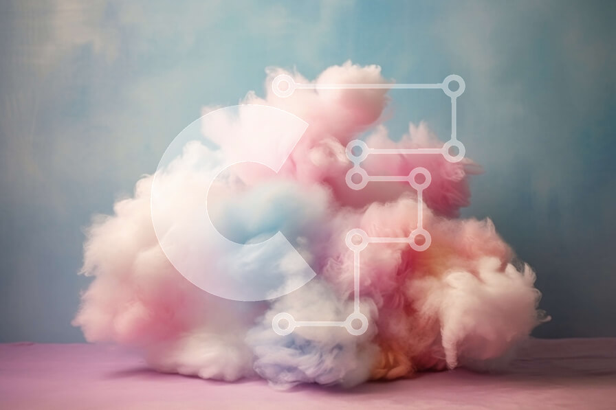 Σετ των 2 Intra Συλλεκτικό Ξύλινο Παζλ Plywood  4mm - Cotton Candy in the Sky - Sweet Treats Image Σε Ξύλινο Κουτί - Διαστάσεις: 10x10 cm – 25 κομμάτια