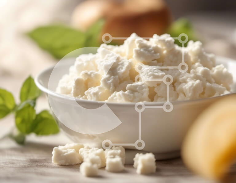 Σετ των 2 Intra Συλλεκτικό Ξύλινο Παζλ Plywood  4mm - Μπολ με τυρί Ricotta σε ξύλινο τραπέζι Σε Ξύλινο Κουτί - Διαστάσεις: 10x10 cm – 25 κομμάτια