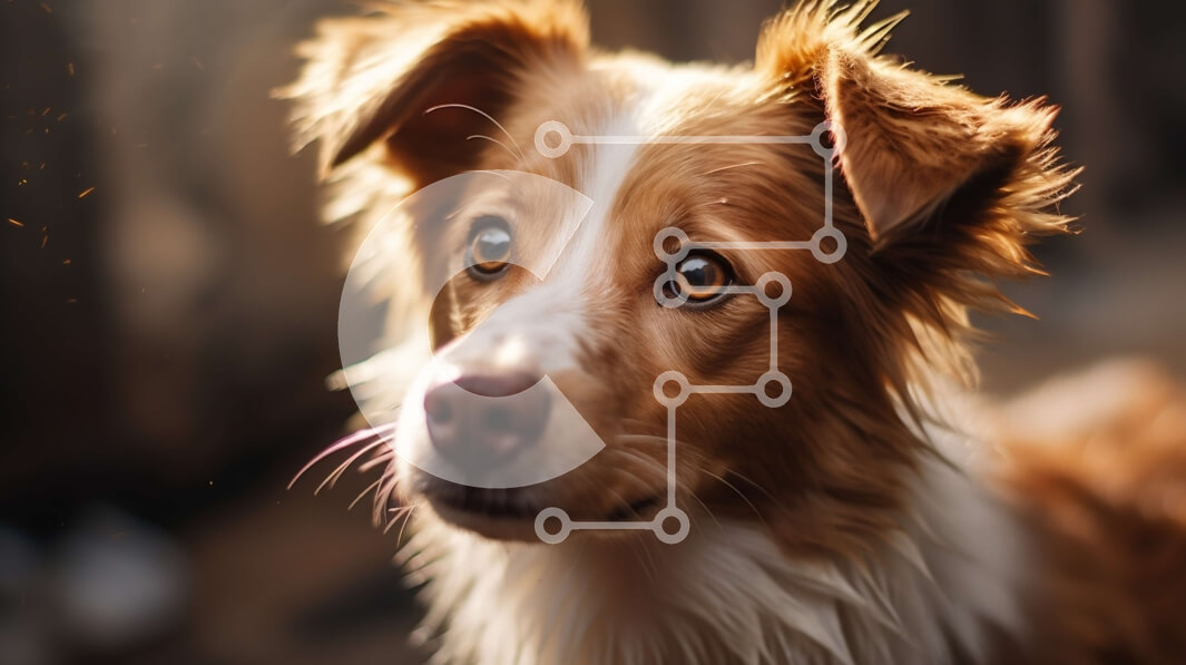 Σετ των 2 Intra Συλλεκτικό Ξύλινο Παζλ Plywood  4mm - Περίεργος σκύλος με αφράτη ουρά Σε Ξύλινο Κουτί - Διαστάσεις: 10x10 cm – 25 κομμάτια