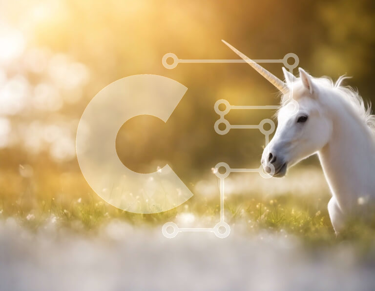 Σετ των 2 Intra Συλλεκτικό Ξύλινο Παζλ Plywood  4mm - Λευκός μονόκερος σε ένα χωράφι με ψηλό γρασίδι Σε Ξύλινο Κουτί - Διαστάσεις: 10x10 cm – 25 κομμάτια